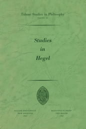 Studies in Hegel