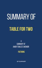 Summary of Table for Two by Amor Towles: Fictions