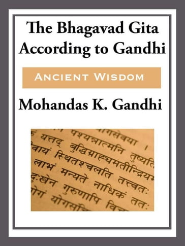The Bhagavad Gita According to Gandhi - Mohandas Karamchand Gandhi