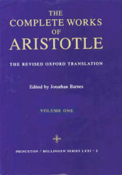 The Complete Works of Aristotle, Volume One