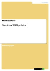 Transfer of HRM policies