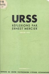 URSS, réflexions par Ernest Mercier