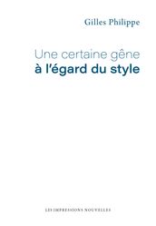 Une certaine gêne à l agard du style