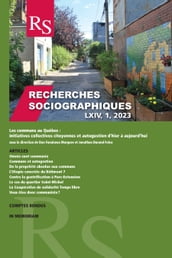 Volume 64, numéro 1, janvierjuillet 2023, Les communs au Québec