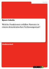 Welche Funktionen erfüllen Parteien in einem demokratischen Verfassungsstaat?