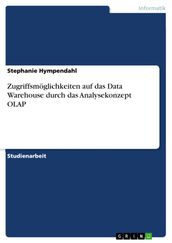 Zugriffsmöglichkeiten auf das Data Warehouse durch das Analysekonzept OLAP