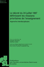 Le décret du 24 juillet 1997 définissant les missions prioritaires de l enseignement