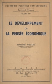 Le développement de la pensée économique