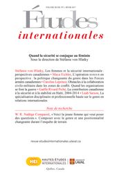 Études internationales. Volume 48 numéro 1