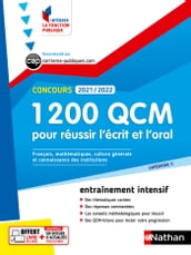 1 200 QCM pour réussir l écrit et l oral 2021-2022 - N° 5 (Intégrer fonct publique) E-pub - 2021