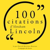 100 citations d Abraham Lincoln