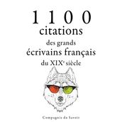 1100 citations des grands écrivains français du XIXe siècle