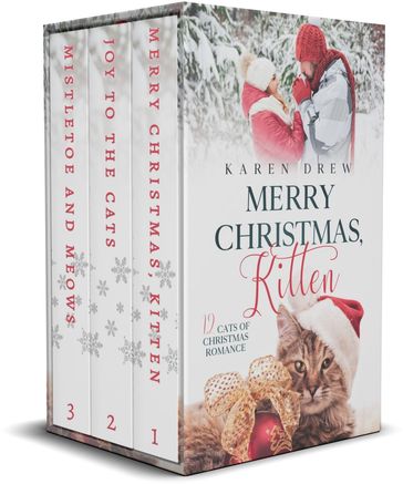 12 Cats of Christmas Romance Anthology books 1-3 (sweet Christmas romance with cats) - Karen Drew
