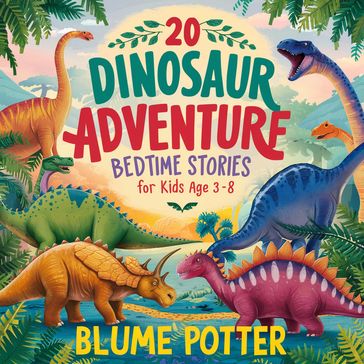 20 Dinosaur Adventure Bedtime Stories For Kids Age 3 - 8 - Blume Potter