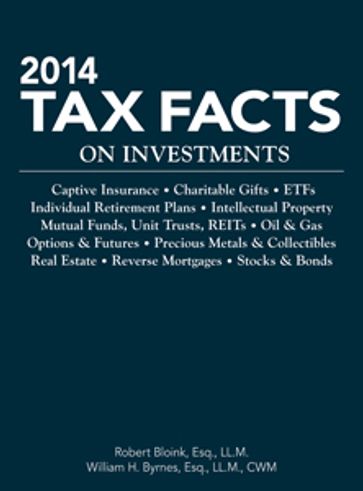 2014 Tax Facts on Investments - Robert Bloink - William Byrnes