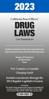 2023 California Peace Officers  Drug Laws