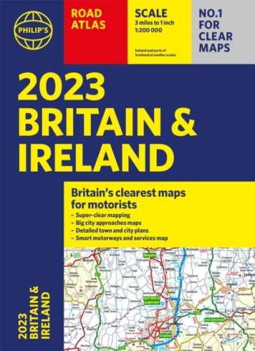 2023 Philip's Road Atlas Britain and Ireland - Philip