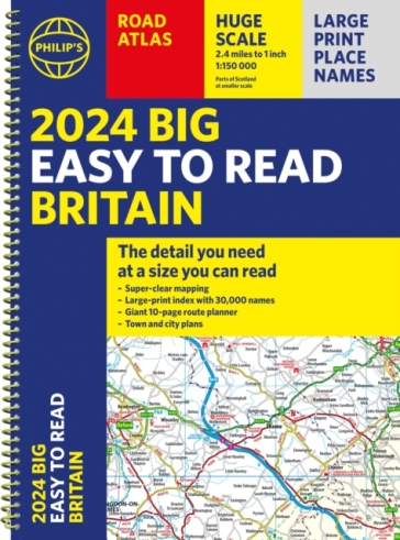 2024 Philip's Big Easy to Read Britain Road Atlas - Philip