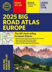 2025 Philip s Big Road Atlas of Europe