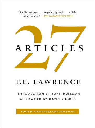 27 Articles - David Rhodes - T. E. Lawrence