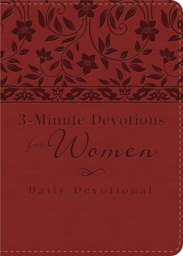 3-Minute Devotions for Women: Daily Devotional (burgundy) - Inc. Barbour Publishing
