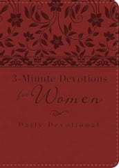 3-Minute Devotions for Women: Daily Devotional (burgundy)