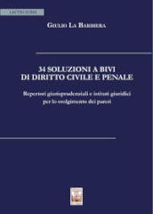 34 soluzioni a bivi di diritto civile e penale. Repertori giurisprudenziali e istituti giuridici per lo svolgimento dei pareri