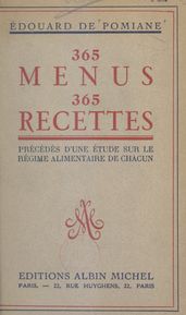 365 menus, 365 recettes