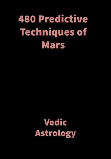 480 Predictive Techniques of Mars - Saket Shah