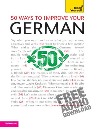 50 Ways to Improve your German: Teach Yourself - Sieglinde Klovekorn-Ward