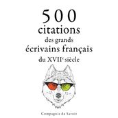 500 citations des grands écrivains français du 17ème siècle