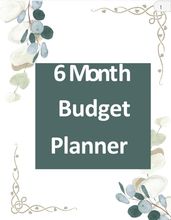 6 Month Budget Plannet