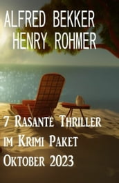 7 Rasante Thriller im Krimi Paket Oktober 2023