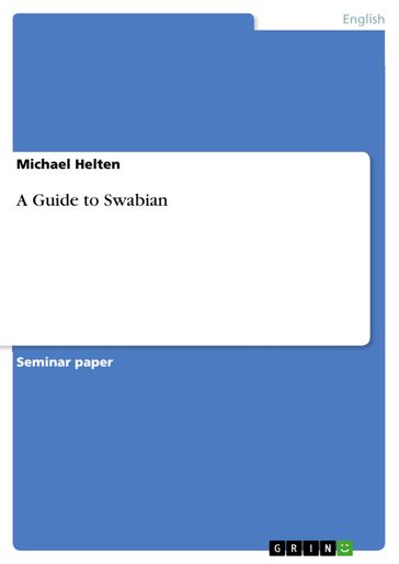 A Guide to Swabian - Michael Helten