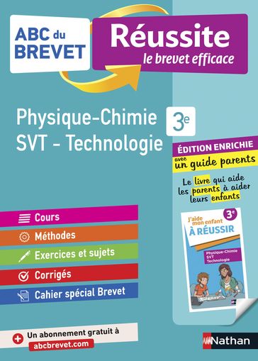 ABC du Brevet - Réussite le brevet efficace - Physique-Chimie / SVT / Technologie - 3e - Nicolas Coppens - Olivier Doerler - Laurent Lafond - Sébastien Guivarc
