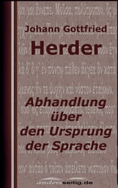 Abhandlung über den Ursprung der Sprache