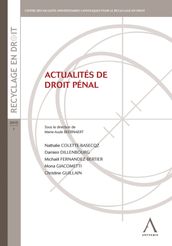 Actualités de droit pénal