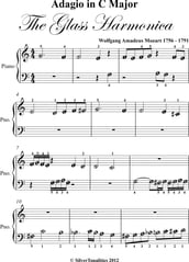 Adagio in C Major Glass Harmonica Beginner Piano Sheet Music