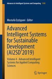 Advanced Intelligent Systems for Sustainable Development (AI2SD 2019)