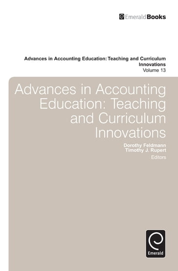 Advances in Accounting Education - Dorothy Feldmann - Timothy J. Rupert