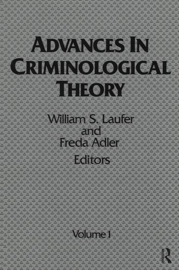 Advances in Criminological Theory