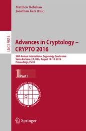 Advances in Cryptology  CRYPTO 2016