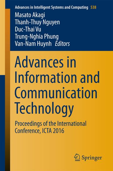 Advances in Information and Communication Technology