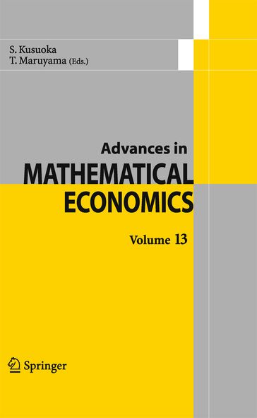 Advances in Mathematical Economics Volume 13