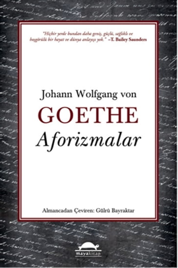 Aforizmalar - Johann Wolfgang Von Goethe