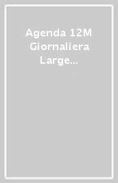 Agenda 12M Giornaliera Large Blu Zaff Soft