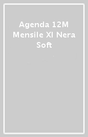 Agenda 12M Mensile Xl Nera Soft