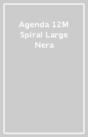 Agenda 12M Spiral Large Nera