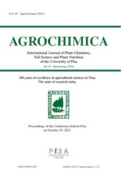 Agrochimica. 180 years of excellence in agricultural sciences in Pisa. The state of research today. Special issue (2021). 65.