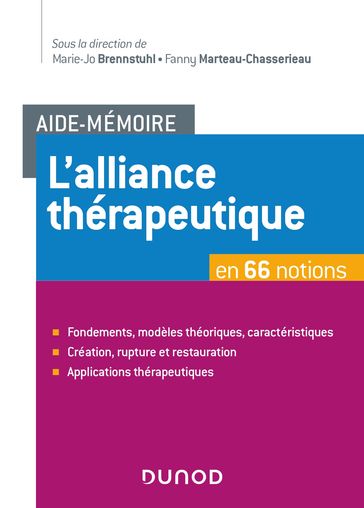 Aide-Mémoire - L'alliance thérapeutique - Fanny Marteau-Chasserieau - Marie-Jo Brennstuhl